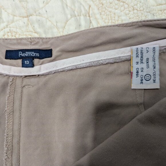Reitmans Khaki Skort Sz. 13 Beige - Picture 7 of 10
